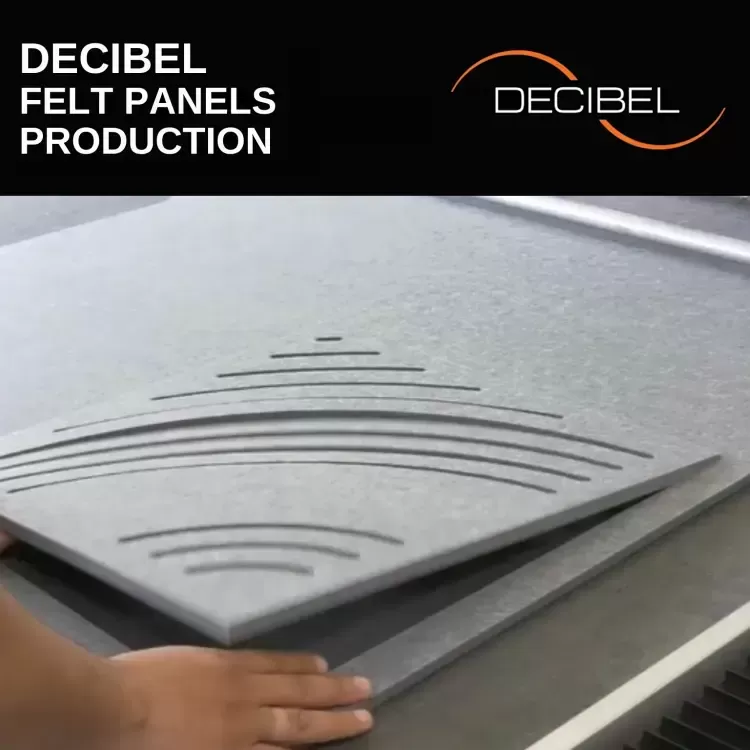 DECIBEL aloitti akustisten kierrätettyjen PET-huopalevyjen tuotannon