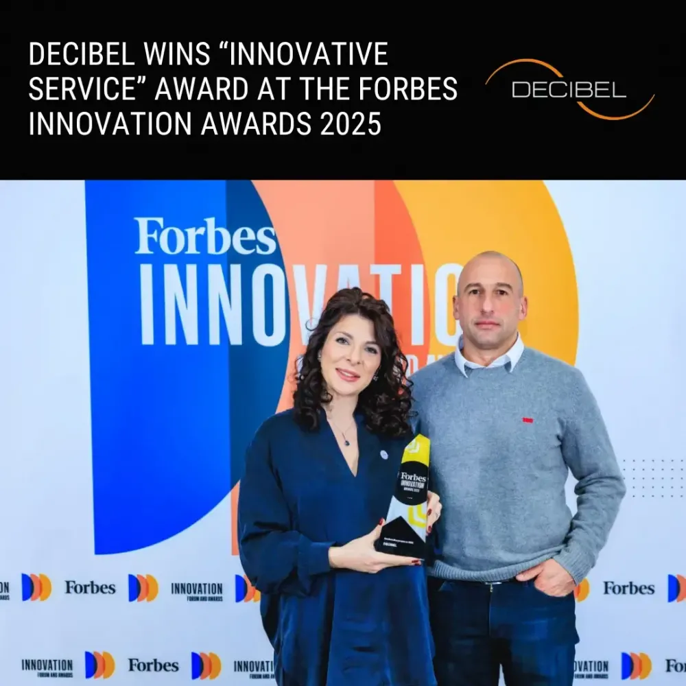 DECIBEL voitti innovatiivisten palveluiden kategoriassa Forbes Innovation Awards 2025 -gaalassa