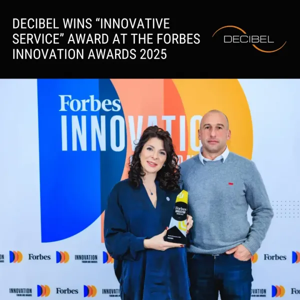 DECIBEL voitti innovatiivisten palveluiden kategoriassa Forbes Innovation Awards 2025 -gaalassa