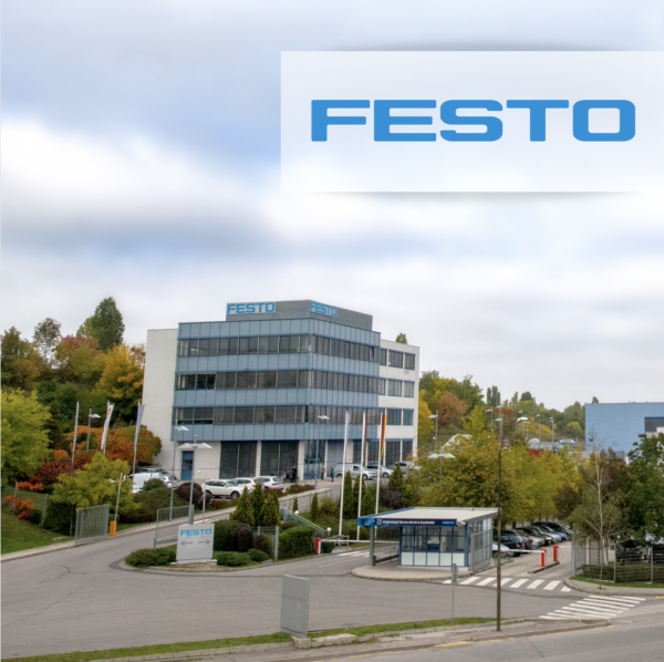 Koneäänieristys tuotantohallissa, FESTO
