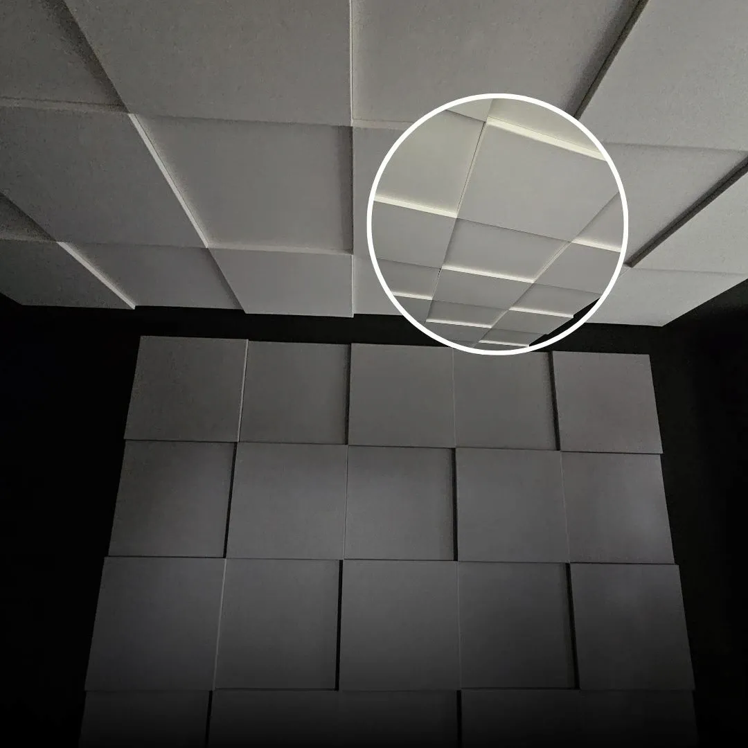 Decibel-Kotipodcast ja musiikkistudio Echo Wall -akustiikkapaneeleilla