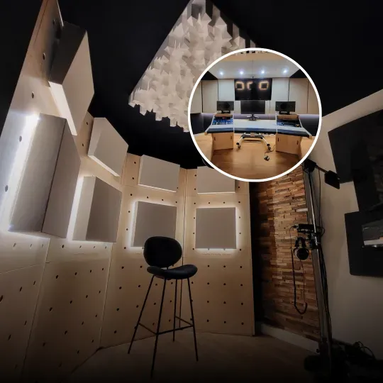 Äänitysstudion akustinen käsittely Pariisissa