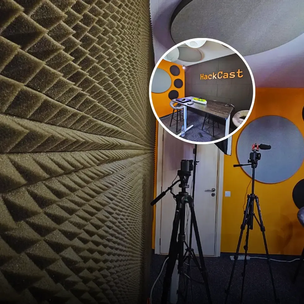 Akustiset paneelit ja täydellinen Podcast Studion uudistus